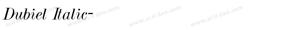 Dubiel Italic字体转换